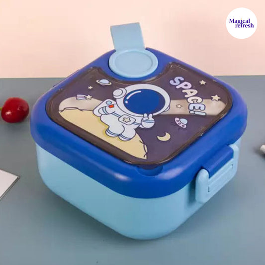 High Quality | BPA Free 750ml Lunch Box Set | Cartoon Print Stainless Steel Baby Bowl For Kids lunch box set