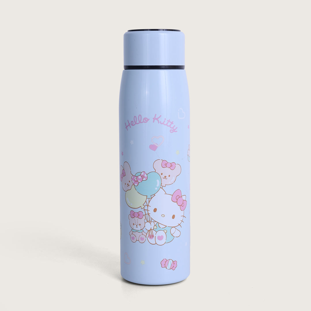 Kitty Stainless Steel Thermos Water Bottle, 400 ml, Cute Kitty Illustration Thermos, Portable and super strong