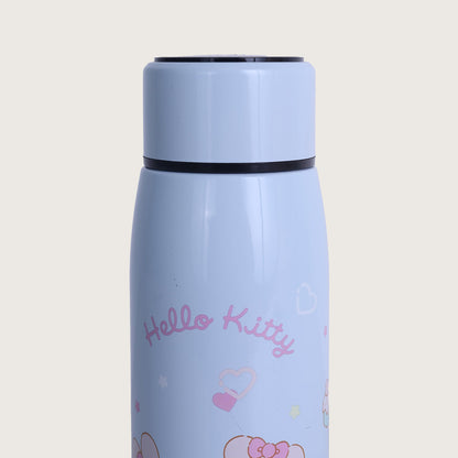 Kitty Stainless Steel Thermos Water Bottle, 400 ml, Cute Kitty Illustration Thermos, Portable and super strong