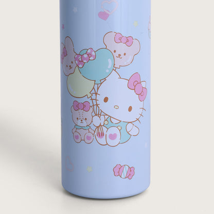 Kitty Stainless Steel Thermos Water Bottle, 400 ml, Cute Kitty Illustration Thermos, Portable and super strong